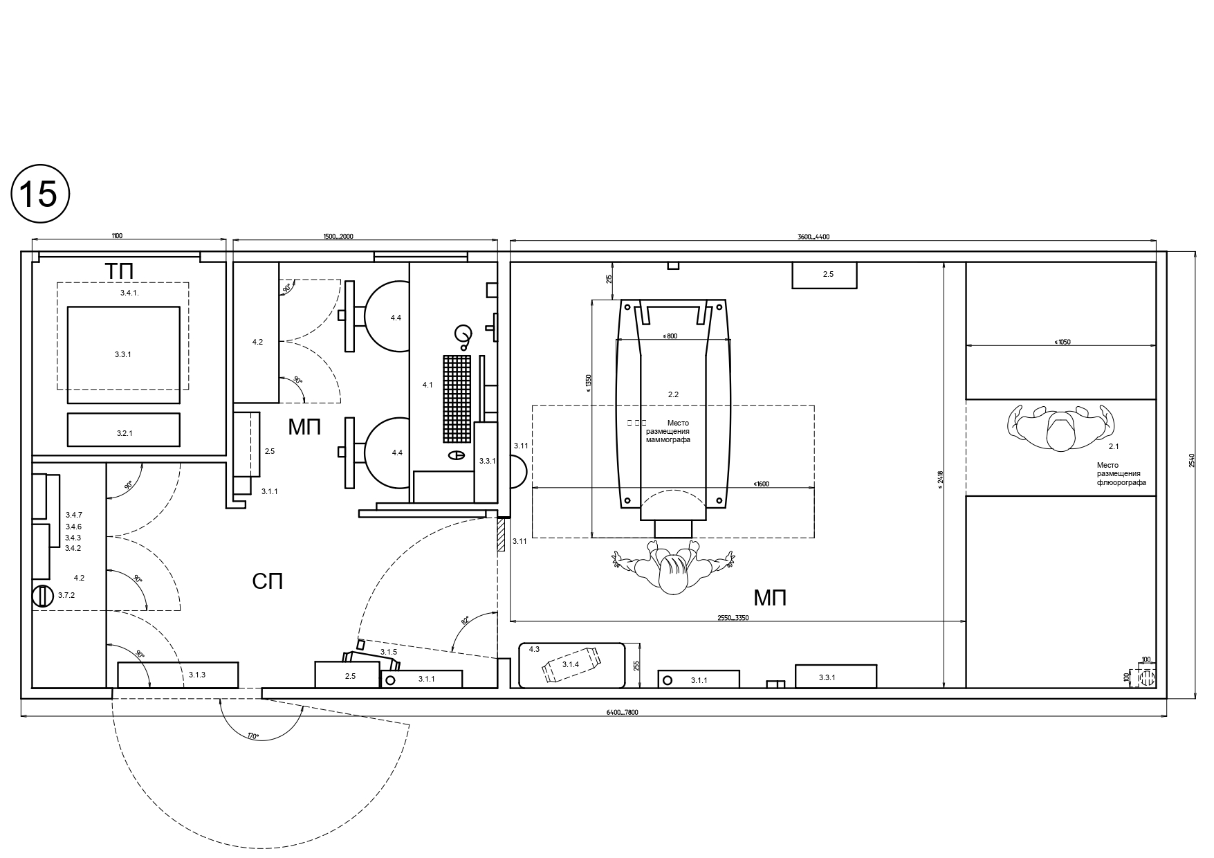 Передвижной медицинский комплекс ДжиСиМед «Рентгендиагностика»