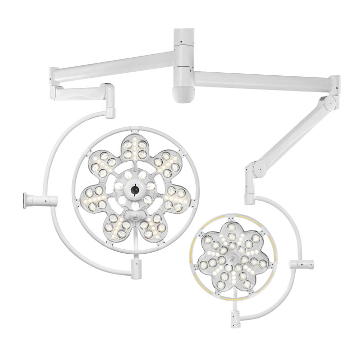 Светильник операционный ЭМАЛЕД 500/300 потолочный двухкупольный