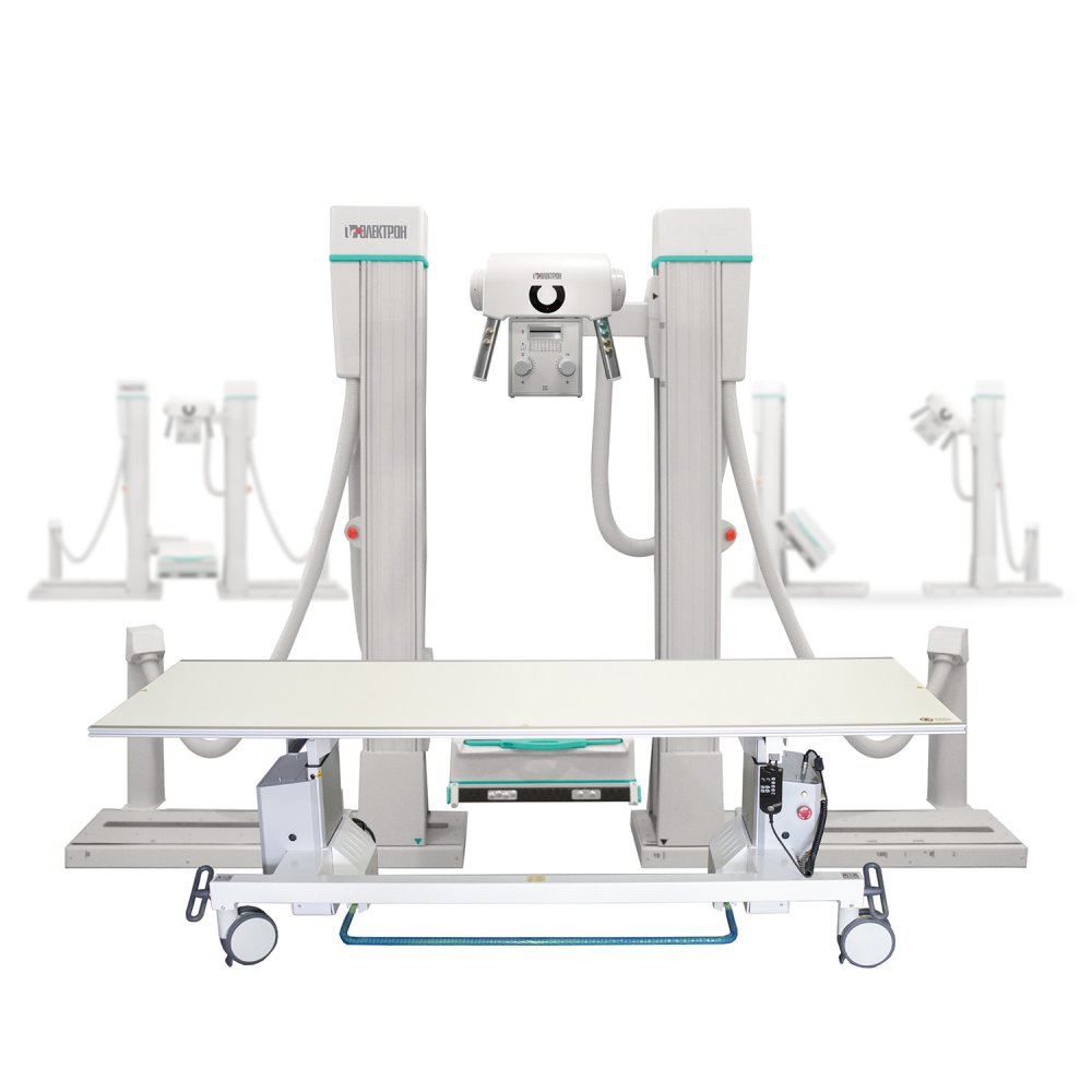 Цифровой рентгеновский аппарат Электрон на два рабочих места с мобильным столом