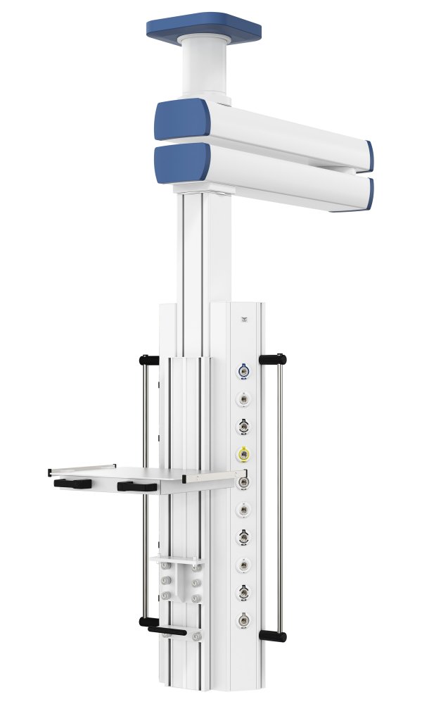 Потолочная медицинская консоль CADUCEUS C2-VE двухплечевая