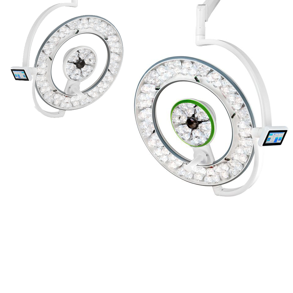 Светильник хирургический двухкупольный Merivaara DUO Q-Flow 4 + Q-Flow 6