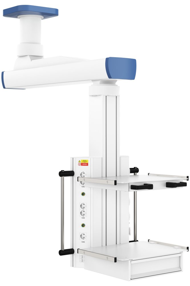 Потолочная медицинская консоль CADUCEUS C1E-V одноплечевая