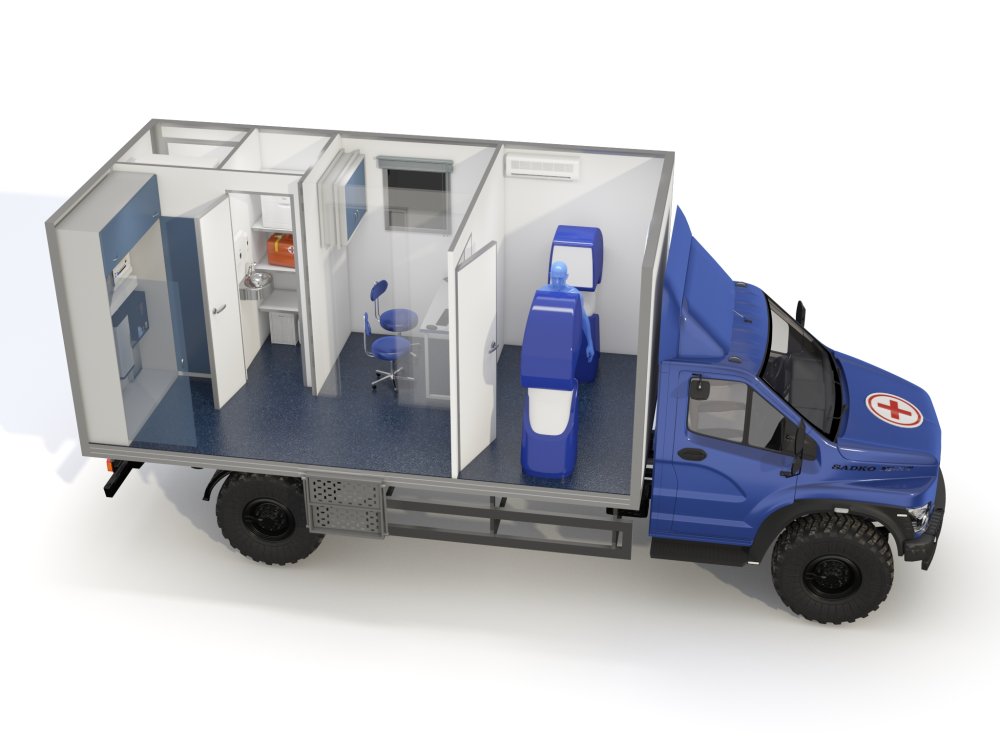 Передвижной флюорографический кабинет ДжиСиМед «Рентгендиагностика» исполнение флюорограф