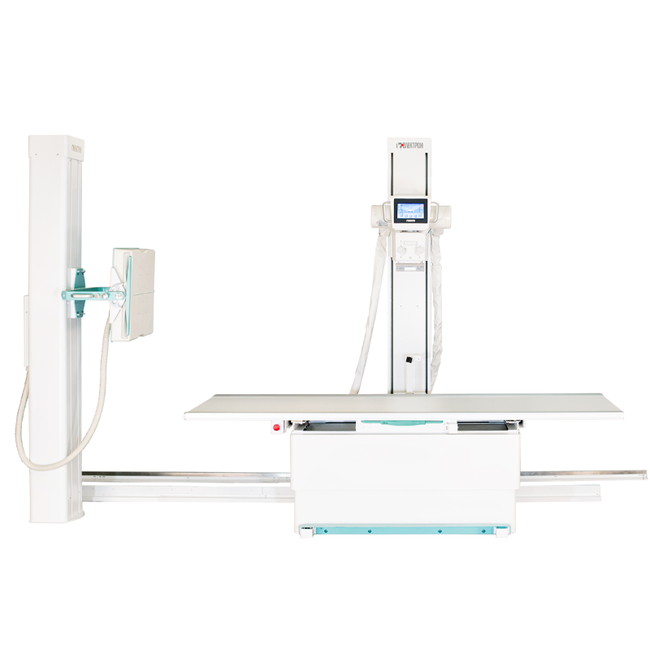 Цифровой рентгеновский аппарат ЭЛЕКТРОН на два рабочих места со стационарным столом