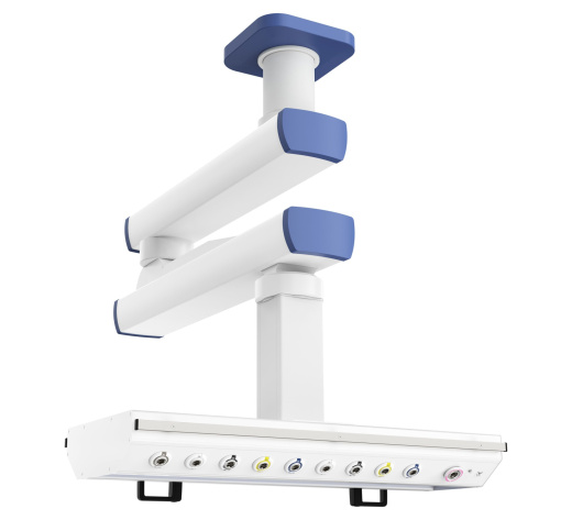 Потолочная медицинская консоль CADUCEUS C2E-A двухплечевая