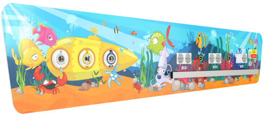 Детская однорядная медицинская консоль CADUCEUS