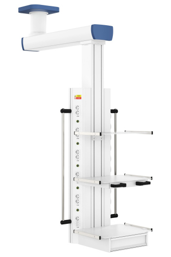 Потолочная медицинская консоль CADUCEUS C1-V одноплечевая вертикальная