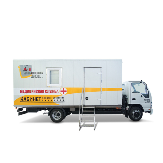 Кабинет маммографический подвижной с цифровым маммографом на базе шасси ISUZU