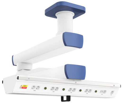 Потолочная медицинская консоль CADUCEUS C2E-AL двухплечевая