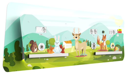 Детская двухрядная медицинская консоль CADUCEUS